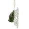 Tree on Wood Sled Christmas Ornament - 9" - White